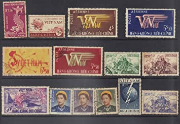 South Vietnam Stamps - 1951-55, 7 complete sets with 14 stamps collection - Used (9V0XA)