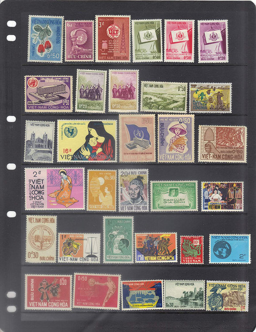 South Vietnam Stamps - 1951-61, 32 stamps collection - MH  (9V0XC)