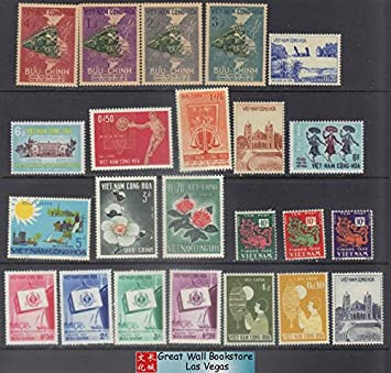 South Vietnam Stamps - 1951-64, 23 different stamps collection - MNH, F-VF  (9V0XP)
