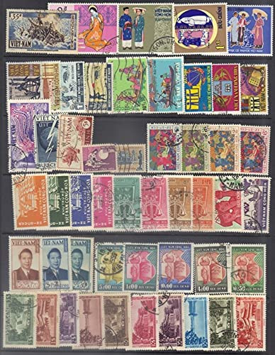 South Vietnam Stamps, 42 Complete Sets Including Sc 1-13 for a Total of 152 Stamps - Used (9V0D3)
