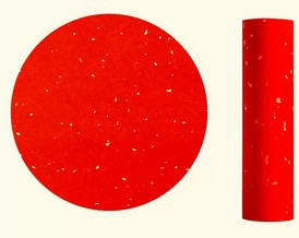 万年红长卷对联空白红纸宣纸烫金半生熟  size: 0.23 X 20 m (9.0" x 65.6') - (WJ0V)