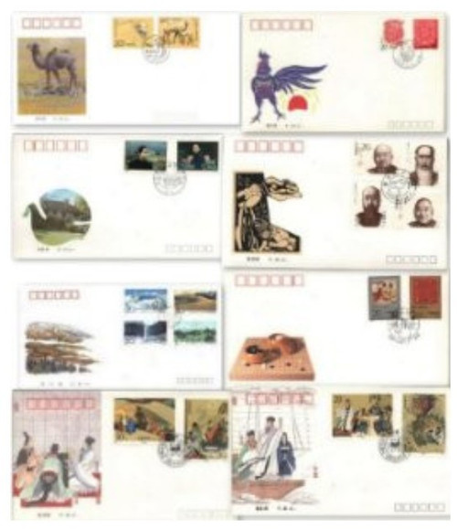中国邮票- 1992, 1993, 1994 11种封面,10套完整首日封Scott 2453-6, 2433-4,etc[94X0C+93X0C](93040)