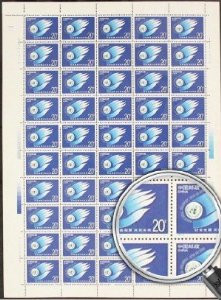 China Stamps - 1995-4 , Scott 2558 Promote Social Development, Better Our Future - Full sheet of 50 complete sets - MNH, F-VF - (9255F)
