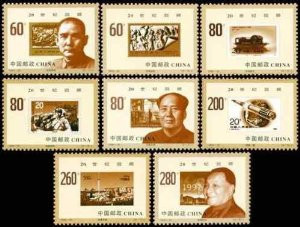 China Stamps - 1999-20 , Scott 2992-99 Change of Centuries:Entering a New Millennium-Review of the 20th Century, MNH, VF - (92992)