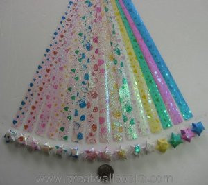 Origami Stars Papers (Large Size) Package EL (3 packs total approx. 240 pieces)(WXEL)