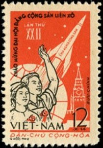 Vietnam Stamps - 1961, Sc 176, VN Code # 93, 22nd Congress of Communist Party of Soviet Union, MNH, F-VF - (9N00E)