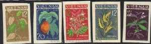 Vietnam Stamps - 1963, Sc 280-4, VN Code # 137, Traditional medicinal plants, Imperf, MNH, F-VF (Free Shipping by Great Wall Bookstore) - (9N018)