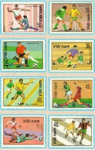 Vietnam Stamps - 1982, Sc 1180-7, VN Code # 391, World Football, MNH, F-VF - (9N01B)