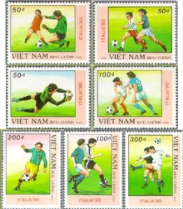 Vietnam Stamps - 1989, Sc 2008-14, VN Code # 575, World Cup Football Championship Italia'90 (1st series), MNH, F-VF - (9N01C)