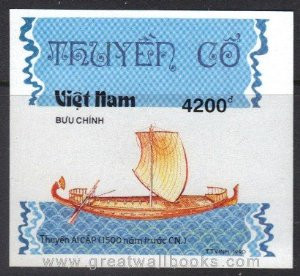 Vietnam Stamps - 1990, Sc 2133, Ancient Ship, S/S, MNH, F-VF - (9N01V)