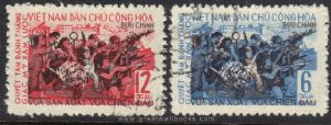 Vietnam Stamps - 1965, Sc 366-7, August Revolution, 20th Anniv. - CTO, F-VF - (9N04A)