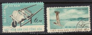 Vietnam Stamps - 1962, Sc 209-10, Harrow, Dalat - CTO, F-VF - (9N053)
