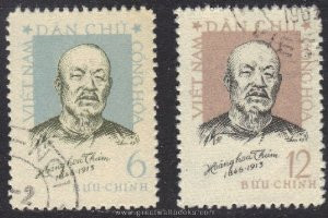 Vietnam Stamps - 1963, Sc 240-1, Hoang Hoa Tham - CTO, F-VF - (9N060)