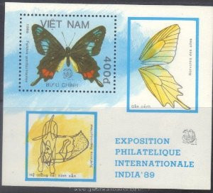 Vietnam Stamps - 1989, Sc 1931, Buterfly, S/S - MNH, F-VF - (9N077)