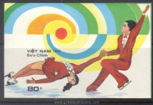 Vietnam Stamps - 1989, Sc 1986, Pairs Figure Skating -S/S, MNH, F-VF - (9N07C)