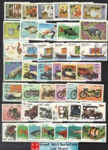Vietnam Stamps - Collection of 42 stamps - MNH/CTO, F-VF - (9N07U)