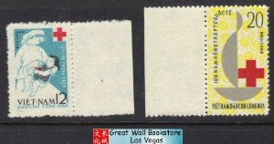Vietnam Stamps - 1963, Sc 248, 250 International Red Cross Cent. - MNH, F-VF - (9N08B)