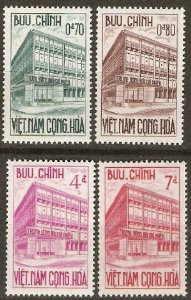South Vietnam Stamps - 1962, Scott 189-92, Postal Building, Mint, VLH, F-VF - (9V004)