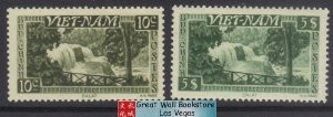 South Vietnam Stamps - 1951, Scott 1, 10, MNH, F-VF - (9V04W)