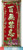 揮春 Chinese New Year Red Banners (Fai Chun) with 4 Chinese character phase "百无禁忌 No Ominousness Here" to signify different good fortunes - with gold embossing on velvet size: 8" x 24" (WX3E)