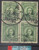 China Stamps - 1949, Sc 298 Dr. Sun Yat-sen - Blocks of 4 - Used (9C0HN)