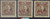 China Stamps - 1943, Sc 546 Martyr 'Kwangtung", "Eastern Szechwan", 'Fukien" 3 diff surcharged - MNH, F-VF (9C0JT)