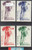 South Vietnam Stamps - 1956, Sc 55-8, Bamboo - MLH, F-VF  (9V03A)