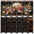 Lacquer Antique Style Miniature Chinese Panel Screen 漆器仿古小屏风 with "Jinling Twelve Beauties 十二金钗" Theme - screen size: 14.75" x 5.9"  (WXVK)