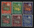 South Vietnam Stamps - 1952, Sc J1-6, Postage Due Stamps - The Temple Lion - MLH, F-VF (9V0X7)