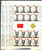 China Stamps - 1981, J71 , Scott 1692-94 China's Sweep of 36th World Table Tennis championships, full sheet w/8 complete sets - MNH, F-VF - (9169F)