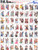 China Stamps - 1999-11, Autographs signed on first day of issue by the two stamp designers Professor Zhou Xiu Qing and Ms. Jin Xiang on top of the mint set, Scott 2976, Unity of Ethinc Groups, Set of 56 stamps, MNH - F-VF - (9297A)