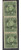 China Stamps - 1941, Sc 484 Dr. Sun Yat-sen overprinted - Strip of 3 - MNH, FVF - (9C09H)