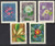Vietnam Stamps - 1964, Sc 294-6, 298, 299, NC Flowers - CTO, F-VF - (9N06Y)
