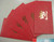 Chinese Red Envelope with Your Family Surname 百家姓紅包 "LIU 劉 " (gold embossing envelope size: 3.15" x 6.15" ) pack of 5 red envelopes (WX04)