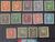 China Stamps - 1940-41 , Sc 402-20 (short set - 14 different stamps only) - 1940-41 issue with secret mark - - MLH + MNH, F-VF - (9C0G9)