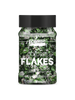 Colored foil flakes min. 1 g, green - silver
