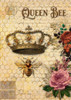 Queen Bee and Roses with Honeycomb