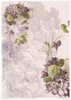 ITD Collection Rice Paper Pack Post Flower Post Violet