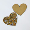 Decoupage Queen / Life Beautiful HDF 3" Laser Cut Embellished Heart