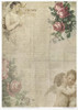 ITD Collection Rice Paper Pack Flower Post Rose