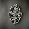 LaBlanche Baroque Emblem silicone mould with ornate scrollwork applique