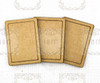HHT MDF Set of 3 Framed ATC Cards 2.5" x 3.5"