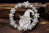 Mischievous Gnomes - Layered Wreath with an Elf