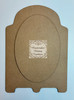 MDF Vintage Plaque w/ Oval (Fits Large Pendant Mould LBMF128)