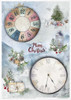 ITD Collection Rice Paper Pack of 11 Wonderful Christmas Time
