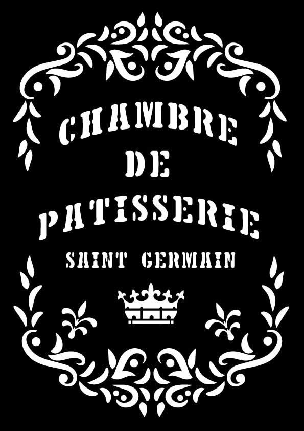 Decoupage Queen St Germain Stencil A4