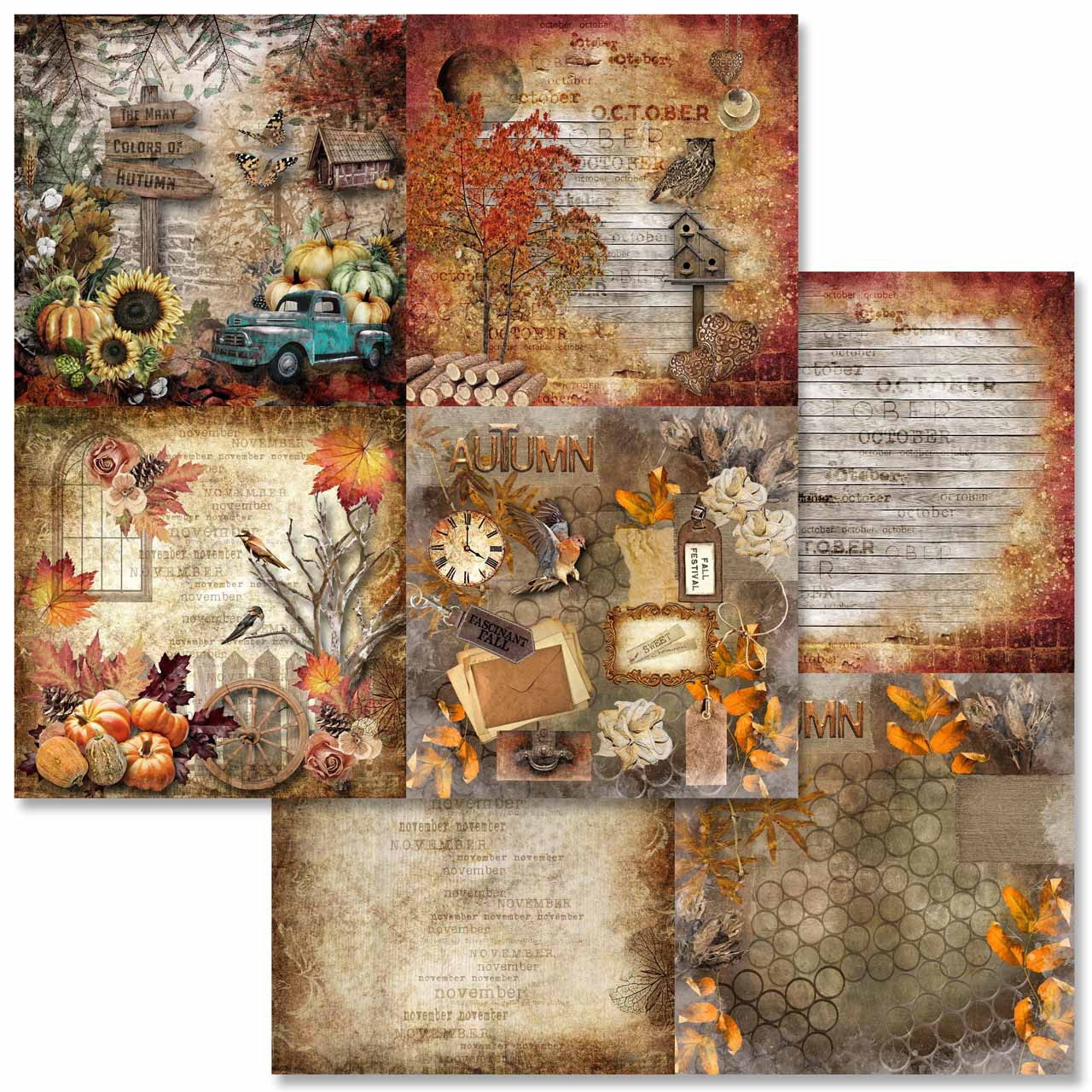 Sweet Autumn Scrapbook Set