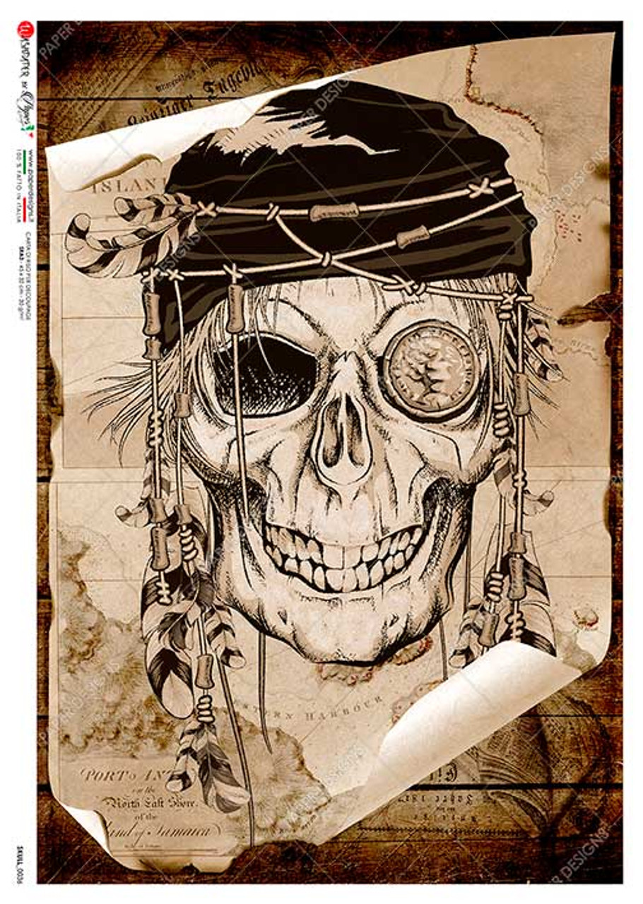 Pirate Tattoo Designs - Gangster Skull Tattoo Drawings, HD Png Download ,  Transparent Png Image - PNGitem