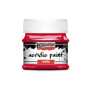 Acrylic paint matte 50 ml red
