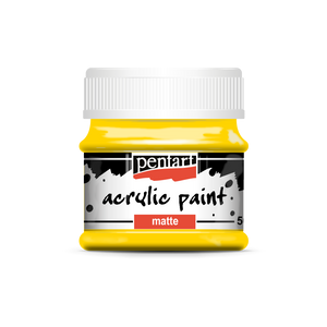Acrylic paint matte 50 ml yellow Acrylic paint matte 50 ml yellow